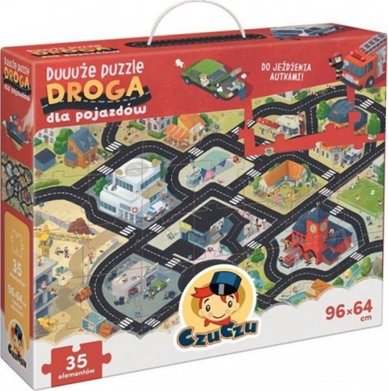 Picture of Bright Junior Media Duuuże puzzle z dziurką Droga dla pojazdów