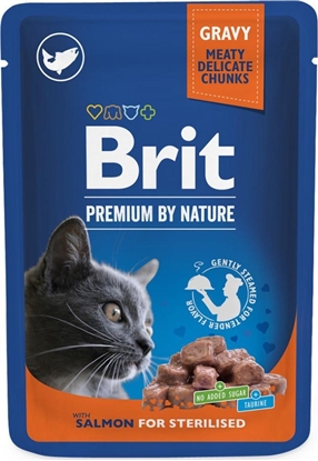 Изображение Brit BRIT CAT PREM.SALMON FOR STERILIZED 100G SASZETKA 111833 460