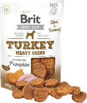 Picture of Brit Brit Jerky Turkey Meaty Coins - Indyk - przysmak dla szczeniąt - 80g