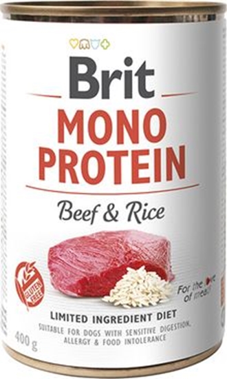 Изображение Brit Mono Protein Beef&Rice puszka 400g