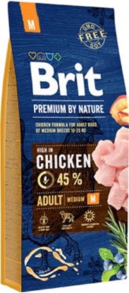 Изображение Brit Premium By Nature Adult M Medium 15kg