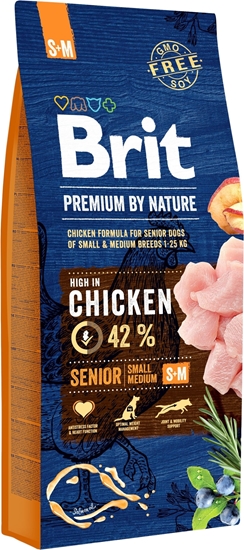 Picture of Brit Premium by Nature Senior S+M 15 kg