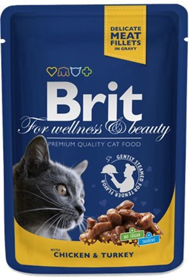 Picture of Brit Premium Cat Pouches with Chicken & Turkey 100g