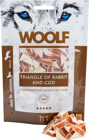 Изображение Brit WOOLF 100g RABBIT TRIANGLE COD