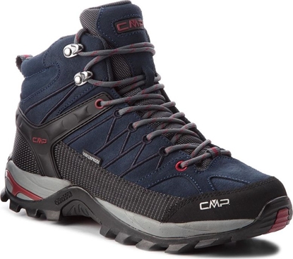 Attēls no Buty trekkingowe męskie CMP Rigel Mid Trekking Shoe Wp Asphalt/Syrah r. 46 (3Q12947-62BN)