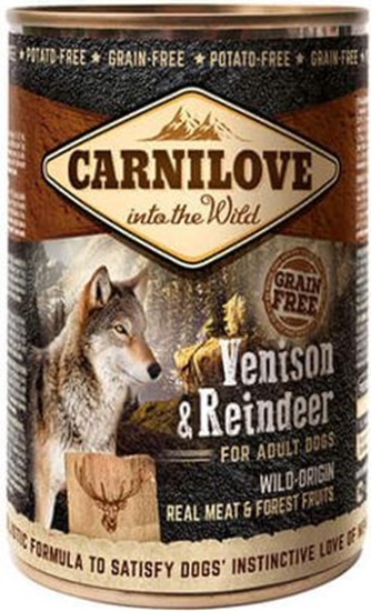 Изображение Carnilove 400g PIES pusz.VENISON REINDEER