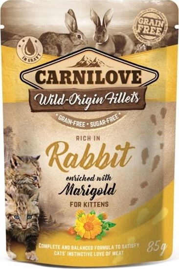 Изображение Carnilove CARNILOVE KOT sasz.85g RABBIT&MARIGOLD