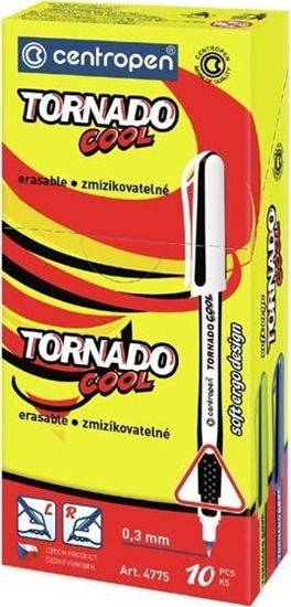 Изображение Centropen Centropen, zestaw Tornado 4775, niebieski, 10szt, 0.3mm, zmazywalny, COOL