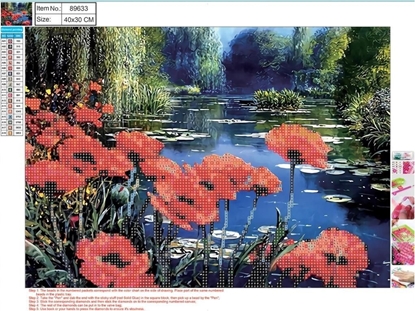 Picture of Centrum Mozaika diamentowa 5D 30x40cm Flowers 89633