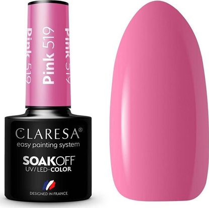 Attēls no Claresa Claresa Soak Off UV/LED Pink lakier hybrydowy 519 5g