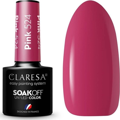 Attēls no Claresa Claresa Soak Off UV/LED Pink lakier hybrydowy 524 5g