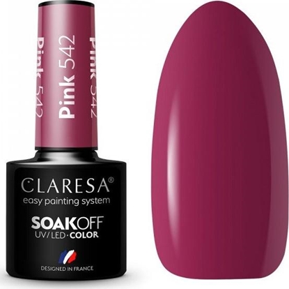 Изображение Claresa CLARESA_Soak Off UV/LED Pink lakier hybrydowy 542 5g