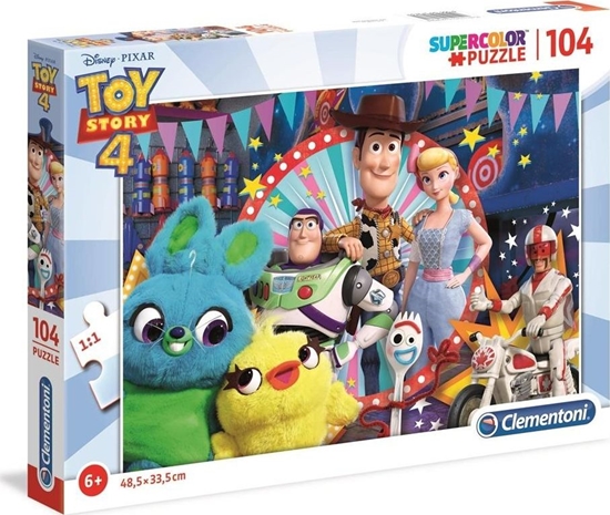 Изображение Clementoni Puzzle 104 elementów Super Kolor Toy story 4