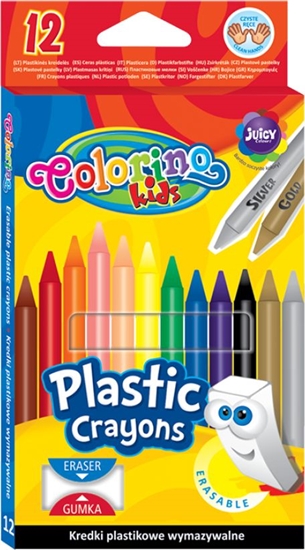 Изображение Colorino KREDKI COLORINO 12KOL. PLASTIKOWE WYMAZYWALNE