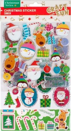 Изображение Craft with Fun CF OZDOBA BN NAKLEJKI 3MIX 16X29 PBH 12/288.