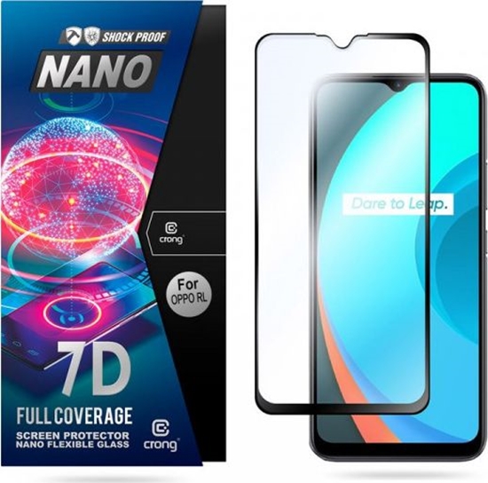 Picture of Crong Crong 7D Nano Flexible Glass - Szkło hybrydowe 9H na cały ekran OPPO realme C11