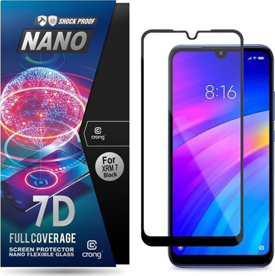 Picture of Crong Crong 7D Nano Flexible Glass - Szkło hybrydowe 9H na cały ekran Xiaomi Redmi 7 uniwersalny