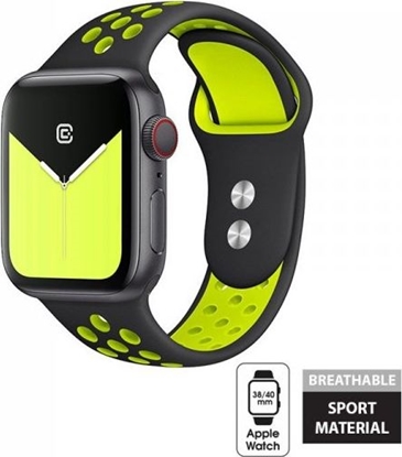 Picture of Crong Crong Duo Sport Band - Pasek Apple Watch 38/40 mm (czarny/limonkowy)