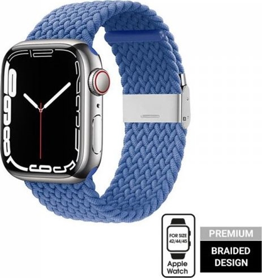 Изображение Crong Pasek pleciony Crong Wave Band do Apple Watch 42/44/45 mm niebieski