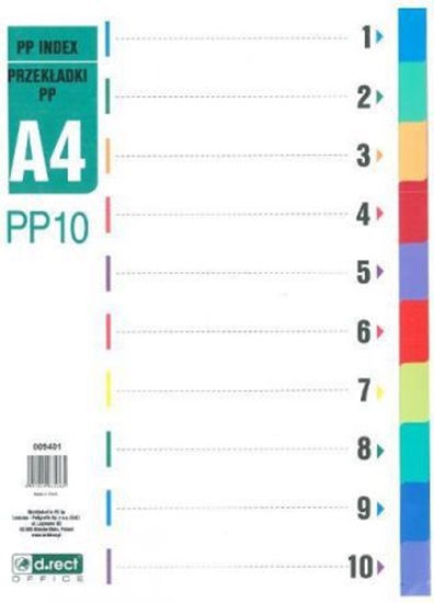 Picture of D.Rect Przekładki PP 1-10 PP10