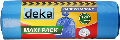 Picture of Deka Worki bardzo mocne Maxi Pack 120L niebieskie 20szt. (D-300-0101)