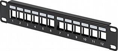 Attēls no Delta Patch panel 12x slot keystone (PP10-12/K)