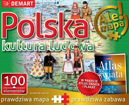 Attēls no Demart Puzzle: Polska-kultura ludowa+atlas