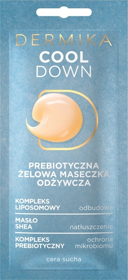 Изображение Dermika Dermika Maseczki Piękności Prebiotyczna Żelowa Maseczka odżywcza Cool Down 10ml