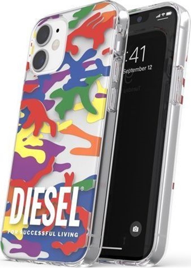 Picture of Diesel DIESEL CLEAR CASE PRIDE CAMO AOP IPHONE 12 MINI WIELOBARWNY standard