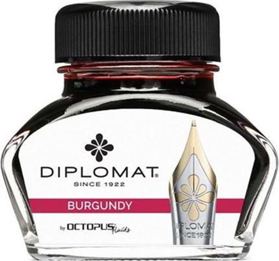 Изображение Diplomat atrament Diplo Octopus szklanka 30 ml bordeaux