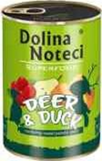 Изображение Dolina Noteci Dolina Noteci Premium Superfood Pies Jeleń i kaczka puszka 400g