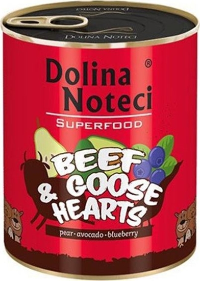 Picture of Dolina Noteci Dolina Noteci Premium Superfood Pies Wołowina i serca gęsi puszka 800g