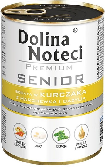 Picture of Dolina Noteci Premium Senior kurczak z marchewką i bazylią 400 g