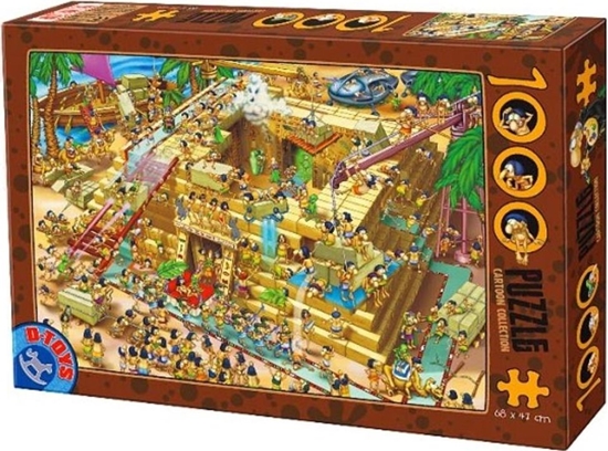 Picture of D-Toys Puzzle 1000 Szaleństwo budowa Piramidy w Gizie