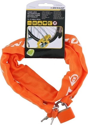 Изображение Dunlop Dunlop - Antykradzieżowe zapięcie rowerowe 90 cm (Pomarańczowy)