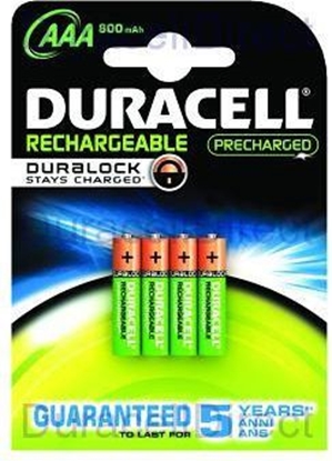 Attēls no Duracell Akumulator StayCharged AAA / R03 800mAh 4 szt.