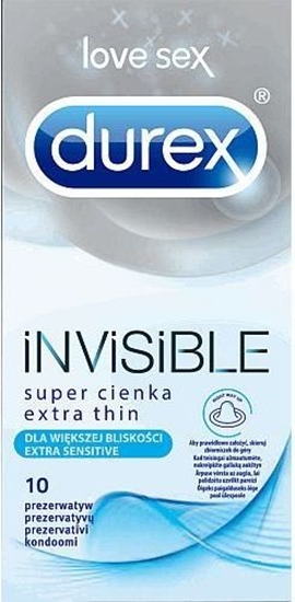 Picture of Durex  Invisible Extra Thin super cienkie prezerwatywy 10szt