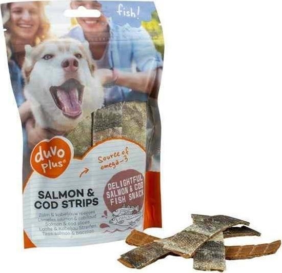 Изображение Duvo+ DUVO+ FISH SALMON & COD STRIPS 150g /10