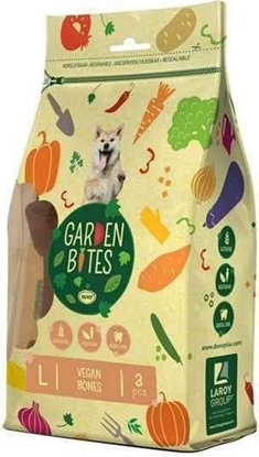 Изображение Duvo+ Kostki wiązane Garden Bites Vegan Bones do czyszczenia zębów 270 g