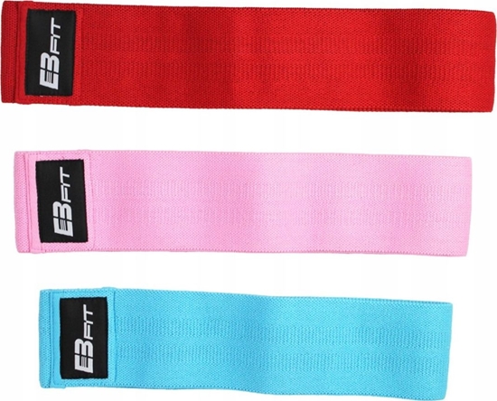 Изображение Eb Fit Hip Band różne poziomy oporu w zestawie wielokolorowy 3 szt.