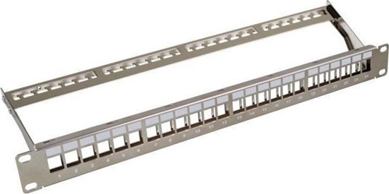 Picture of EFB Patch panel 1U 24x slot Keystone (37576.1)