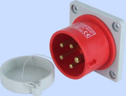 Picture of Elektromet Wtyczka tablicowa prosta czerwona 16A 400V IP44 (922030)