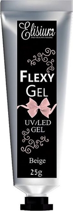 Attēls no Elisium Flexy Gel żel do przedłużania paznokci Beige 25g