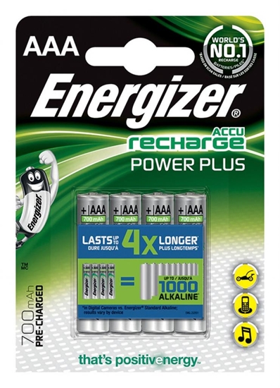 Picture of Energizer Akumulator Power Plus AAA / R03 700mAh 4 szt.