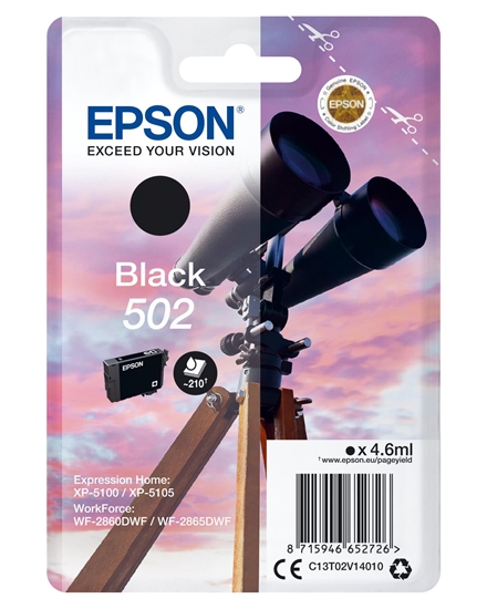 Изображение Epson Singlepack Black 502 Ink