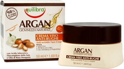 Attēls no Equilibra EQUILIBRA_Argan Anti-Wrinkle Face Cream przeciwzmarszczkowy krem do twarzy 50ml