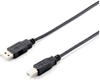 Изображение Equip USB 2.0 Type A to Type B Cable, 3.0m , Black