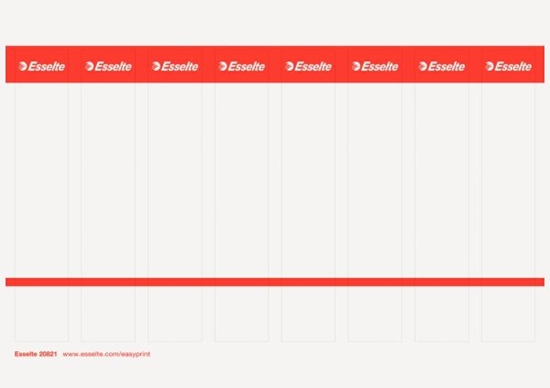 Изображение Esselte Etykiety do segregatora Power No 1 i EKO 50 mm 10 arkuszy x 8 etykiet (10K130Y)