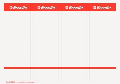 Attēls no Esselte Etykiety grzbietowe PC do segregatorów kartonowe 59x192mm 10 ark (10K131X)