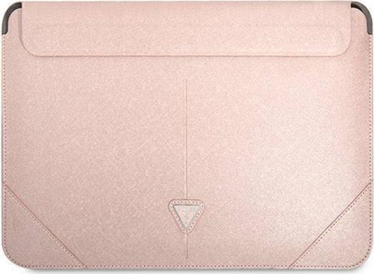 Picture of Etui na tablet Guess Guess Sleeve GUCS14PSATLP 13/14" różowy /pink Saffiano Triangle Logo
